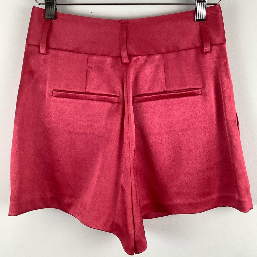 Alice + Olivia Cady High Waist Shorts in Pink - Picture 3 of 5